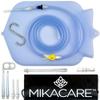 Mikacare Enema Bag Kit Clear Non-Toxic Silicone. for Coffee and Water Colon Cleanse. 6 Foot Long Hose, BPA and Phthalates Free, 6 Tips 4 Quart view 1