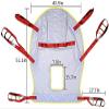 HNYG Lift Sling with Head Support, Medical Patient Lift Slings Large with Commode Opening, Full Body Mesh Transfer Lift Sling, Shower Sling Toilet Sling for Elderly & Patient up to 510 lbs view 4