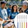 fafortune 100pcs Disposable Toothbrushes with Toothpaste (5 Colors) view 3