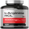 Horbach L-Arginine 4000mg| 120 Caplets | for Men and Women | Maximum Strength Nitric Oxide Precursor | Vegetarian, Non-GMO, Gluten Free Supplement view 1