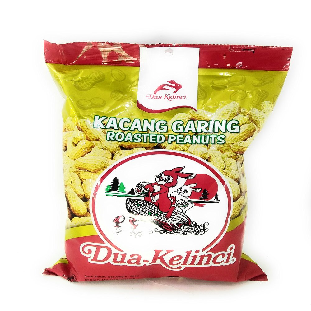 Dua Kelinci Roasted Peanuts, 80 Gram