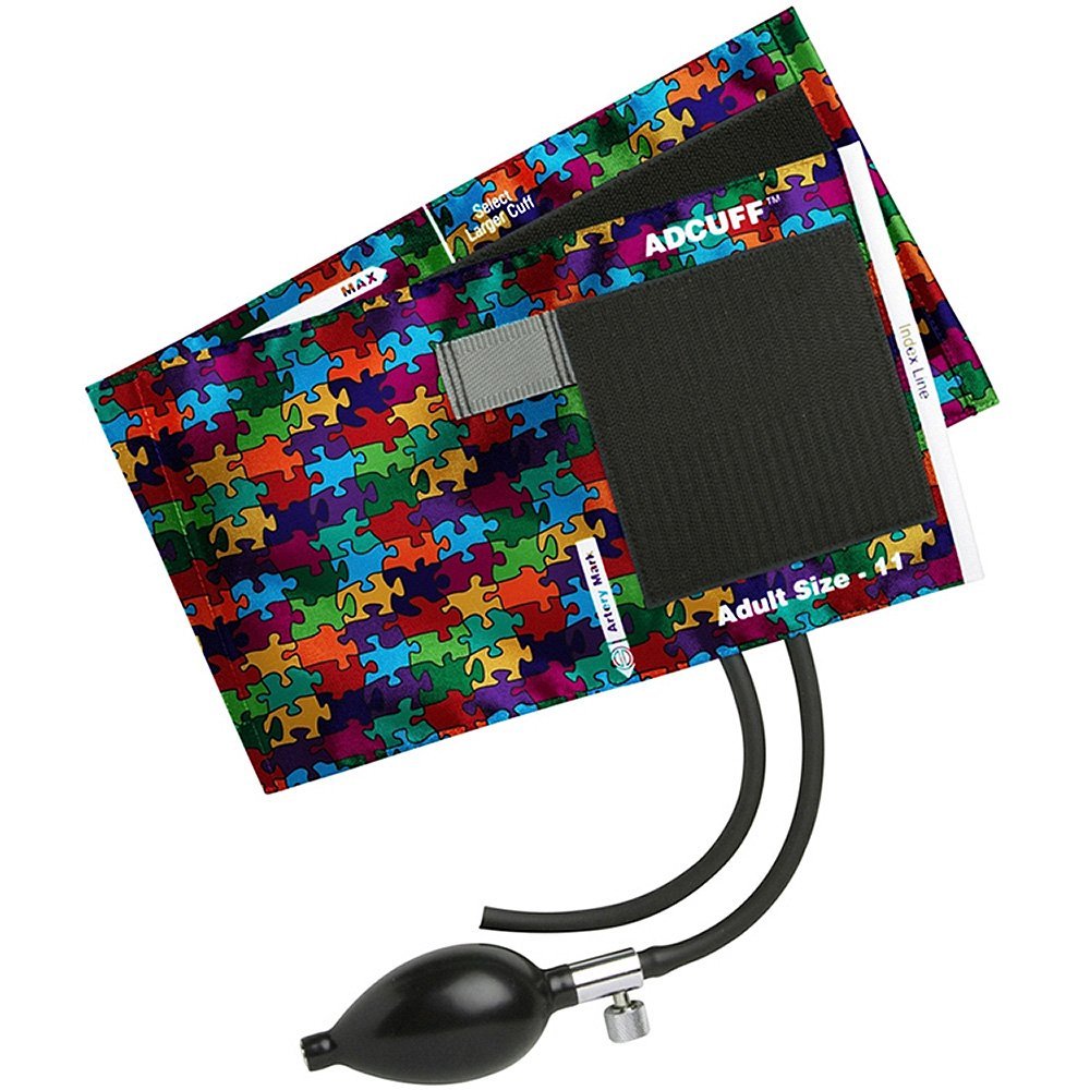 American Diagnostic Corporation Adcuff Inflation System Small Puzzle Pieces Small