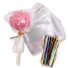 200 Pack Clear Cellophane Bags for Favors - Transparent Goodie Bags for Birthday Party, 3x4 Inch Clear Bags with 5-Inch Twist Ties - Candy, Treat, Cookie Bags for Gift Giving view 1