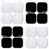 Easy@Home 16 Pads of 2"x 2" TENS Unit Reuseable Self Stick Carbon Electrode Pad - Non Irritating Design view 1
