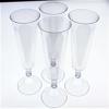 Exquisite 5 oz Clear Plastic Champagne Flutes, 2 Piece Stemmed Plastic Wine Cups- 48 Count view 4