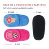 Astropic 2Pcs Eye Patches for Kids | Girls Eye Patch for Glasses | Medical Eye Patches for Children with Lazy Eye | Amblyopia Eye Patch for Toddlers to Cover Either Eye (Pink Icecream & Blue Flower) view 2