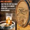 Personalized 1 Gallon Oak Barrel For Aging Whiskey (5 Liter) w/Wood Stand, Bung & Spigot - Age Cocktails, Bourbon, Whisky, Rum, Tequila, Mead Wine - Wooden 5L Mini Whiskey Barrels (B415) view 3