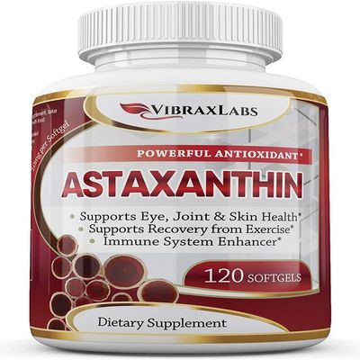 Astaxanthin 10mg Supplement/Best Pure Antioxidant from Microalgae, Helps Skin Care & Eye, Arthritic Joints, Healthy Aging, Boosting Energy, 120 Non-GMO Softgels - Premium Astaxanthin Supplements