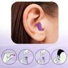 MOLDEX Soft Foam Earplugs Softies Ear Plugs for Sleeping, Snoring, Work, Travel, Shooting -33dB Highest NRR Made in USA (Purple, 20 Pairs) view 2