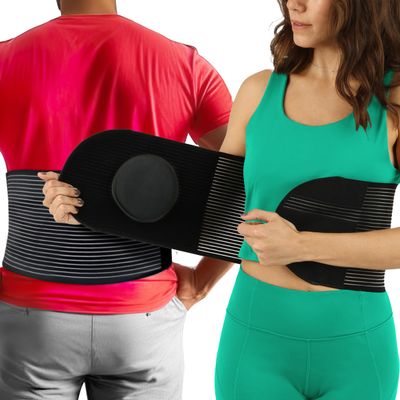 Plus Size Hernia Belt for Women or Men | C Section Belly Binder & Abdominal Binder | Post Surgery & Pregnancy Tummy Tuck | Hysterectomy, Umbilical Hernia Men & Women | Postpartum Belly Band Wrap | (XXL) 51" - 62"