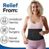 Plus Size Hernia Belt for Women or Men | C Section Belly Binder & Abdominal Binder | Post Surgery & Pregnancy Tummy Tuck | Hysterectomy, Umbilical Hernia Men & Women | Postpartum Belly Band Wrap | (XXL) 51" - 62" view 2