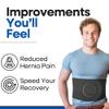 Plus Size Hernia Belt for Women or Men | C Section Belly Binder & Abdominal Binder | Post Surgery & Pregnancy Tummy Tuck | Hysterectomy, Umbilical Hernia Men & Women | Postpartum Belly Band Wrap | (XXL) 51" - 62" view 4