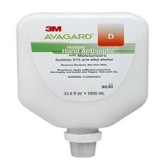 3M Avagard D Instant Hand Antiseptic with Moisturizers, Case of 5L (1000mL/ea) - 9230