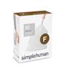 simplehuman Code F Custom Fit Drawstring Trash Bags in Dispenser Packs, 30 Liter / 8 Gallon, White  240 Liners view 1