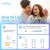Easy@Home Ovulation Test Strips, 100 Pack Fertility Tests, Ovulation Predictor Kit, FSA Eligible, Powered by Premom Ovulation Predictor iOS and Android App, 100LH+100 Urine Cups view 2