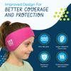 Earvolution Ear Band-It Ultra Swimming Headband & Floating Putty Buddies Silicone Ear Plugs Bundle, Doctor-Invented Waterproof System for Ear Tubes & Swimmer's Ear Prevention - Blue - Small view 3