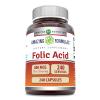 Amazing Formulas Folic Acid (Vitamin B9) 800 Mcg Supplement | Capsules | Non-GMO | Gluten-Free | Made in USA (1 Pack | 240 Count) view 1