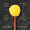 4th & Heart Original Grass-Fed Ghee, Clarified Butter, 1:1 Butter Substitute, Pasture-Raised, Lactose & Casein Free, 9 oz view 3