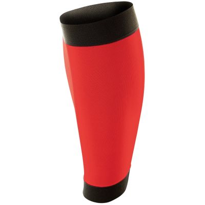 Spiro Adult Unisex Contrast Compression Calf Guards (XL) (Red/Black)