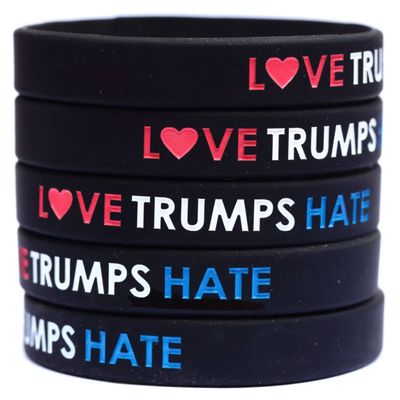 Five Love Trumps Hate Wristbands