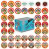 Flavored Decaf Coffee Pods Variety Pack, Great Mix of Decaffeinated Coffee Pods Compatible with all Keurig K Cups Brewers, 40 Count Bulk Pack view 1