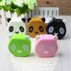 DMtse Cute Panda Simple Contact Lens Travel Case Container Kit Set with Mirror Bottle with Tweezers Container Holder view 3