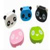 DMtse Cute Panda Simple Contact Lens Travel Case Container Kit Set with Mirror Bottle with Tweezers Container Holder view 4