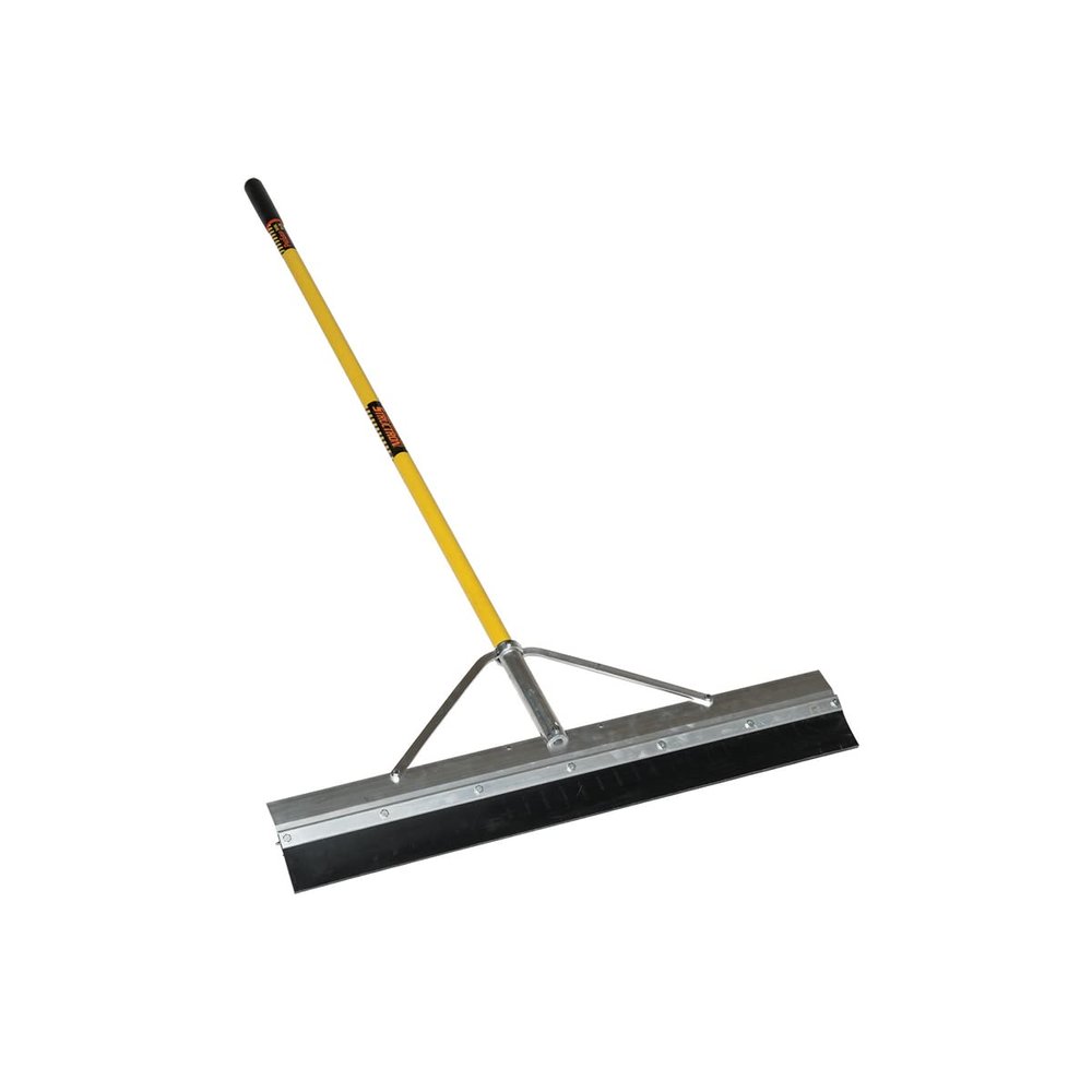 Structron 76502 General Purpose Squeegee, Cushion Grip, 24", 66",Yellow Fiberglass Handle