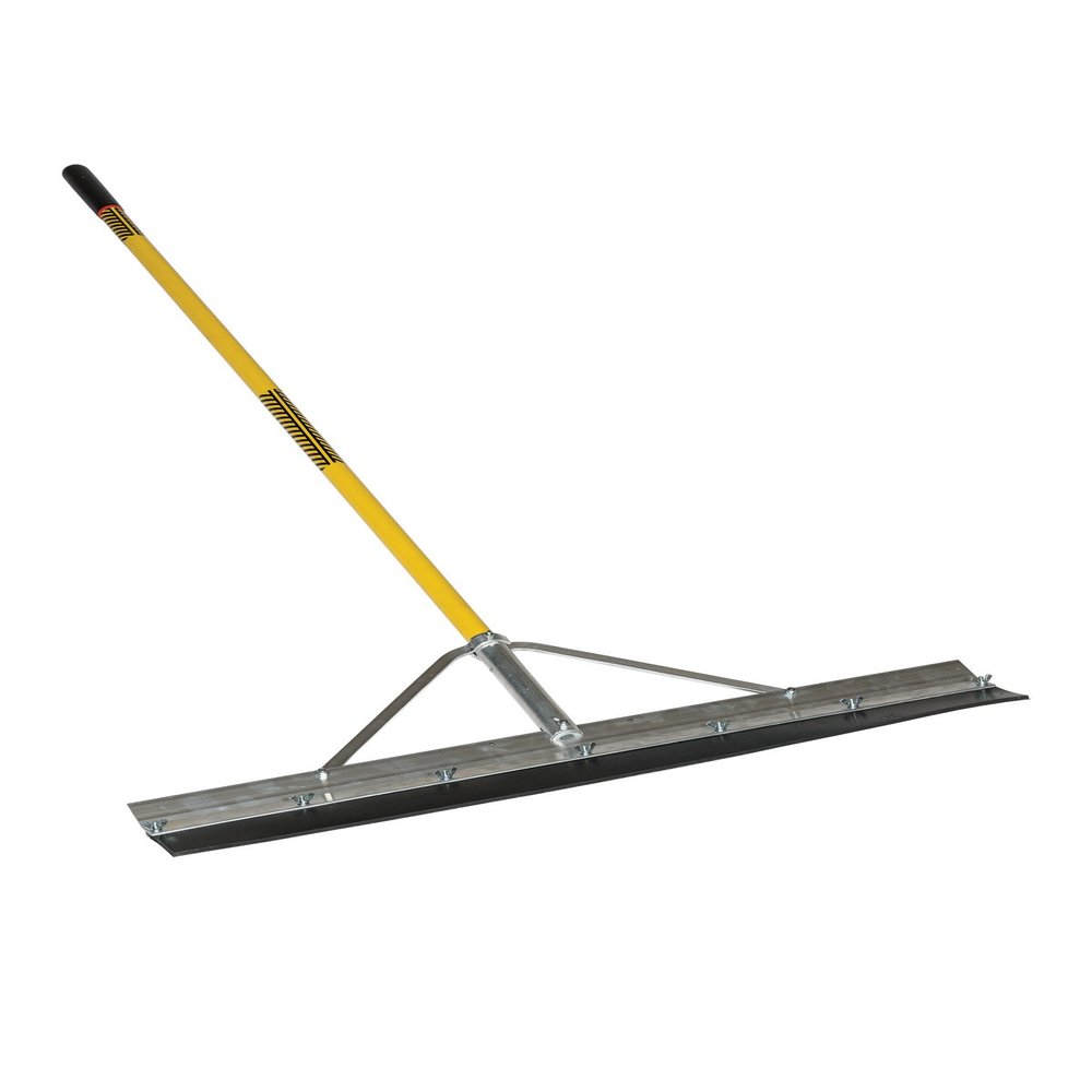 Structron 76503 General Purpose Squeegee, Cushion Grip, 66", 36", Yellow Fiberglass Handle