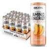 Optimum Nutrition Amino Energy Sparkling Hydration Drink, Electrolytes, Caffeine, Amino Acids, BCAAs, Sugar Free, Peach Bellini, 12 Fl Oz, 12 Pack (Packaging May Vary) view 1
