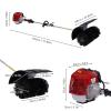 Outdoor Broom Sweeper, 52cc 2.3HP 1.8M Gas Power Broom Walk Behind Sweeper Cleaning Driveway Tools High Performance Cleaner (US SHIPPING) view 3