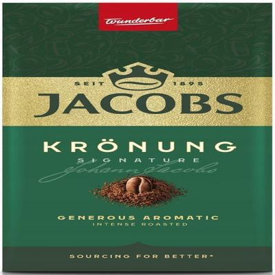 Jacobs Kronung Ground Coffee 500 Gram / 17.6 Ounce (Pack of 4)