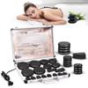 SLIMSTY Hot Stones Massage Set, 18 Pcs Basalt Hot Stones with Heater Kit, Massage Stones for Professional or Home spa, Relaxing, Healing, Pain Relief view 1