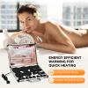 SLIMSTY Hot Stones Massage Set, 18 Pcs Basalt Hot Stones with Heater Kit, Massage Stones for Professional or Home spa, Relaxing, Healing, Pain Relief view 2