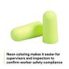 3M Ear Plugs, E-A-Rsoft Yellow Neons 391-1005, Bottle of 400 Pair of Disposable Earplugs, Slightly Longer, Uncorded, 33 NRR, Tapered Cylinder Shape, Slow Recovery Foam view 4