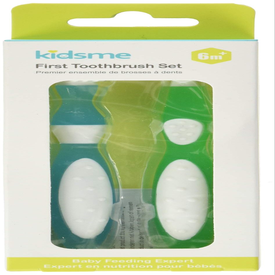 Kidsme First Toothbrush Set, Blue