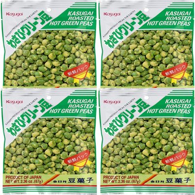 Kasugai Wasabi Green Peas 2.36oz (4 Pack)