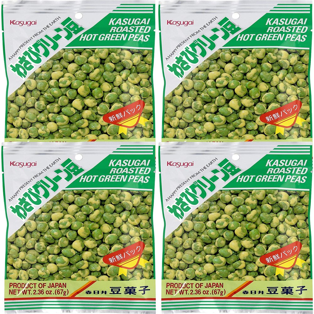 Kasugai Wasabi Green Peas 2.36oz (4 Pack)