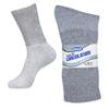 Grey/Size 10-13 - 6 Pack Diabetic Crew Socks w/Non-Binding Top & Cushion Sole view 2