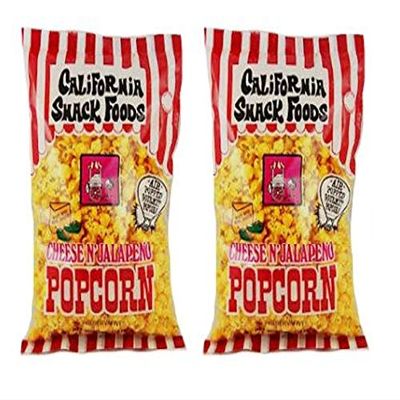 CALIFORNIA SNACK FOODS Popcorn w/ cheese & Jalapeo 49.7 gr. 2 PACK