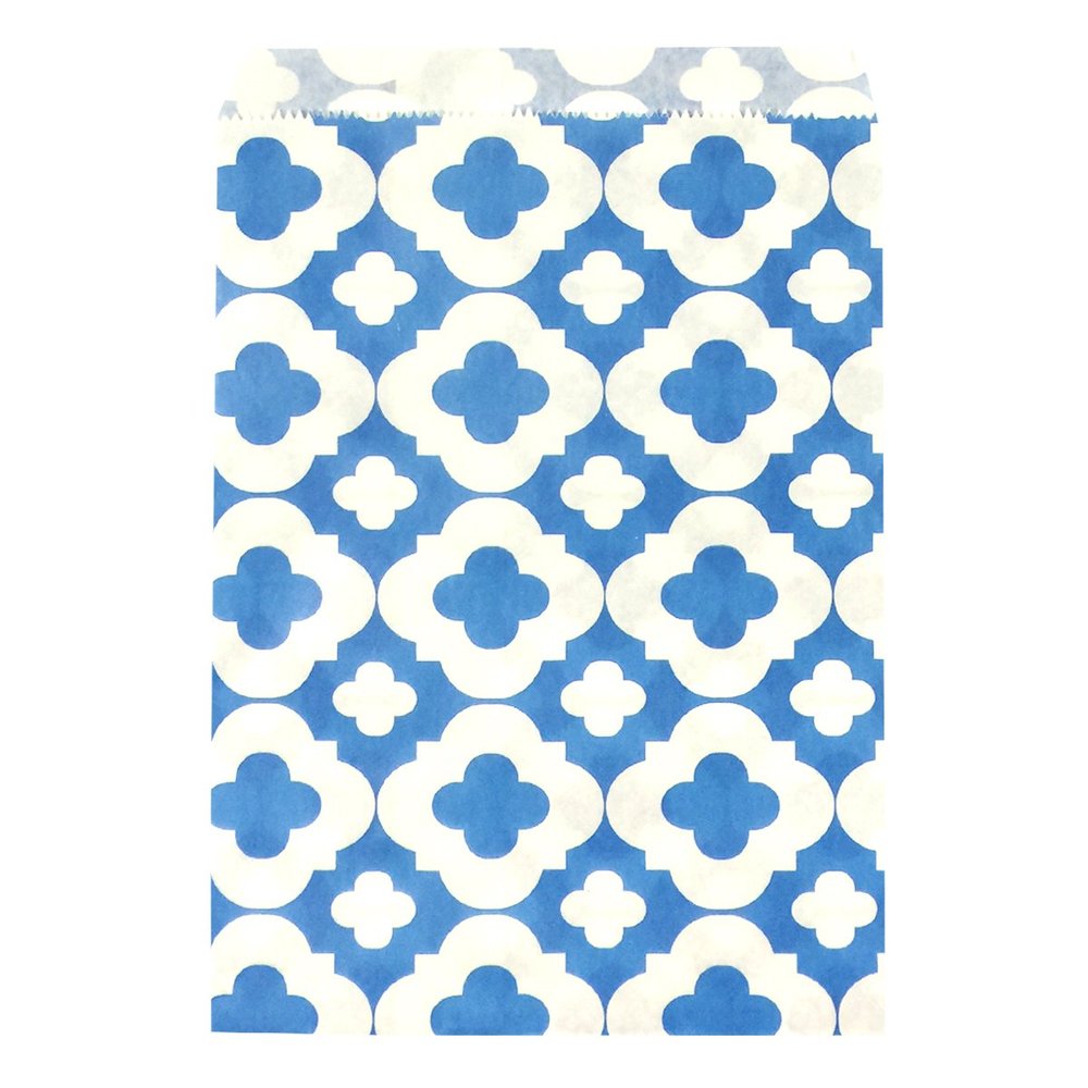allydrew Clover Party Favor Gift Bags (25 Pieces), Blue