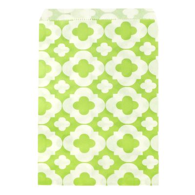 allydrew Clover Party Favor Gift Bags (25 Pieces), Light Green