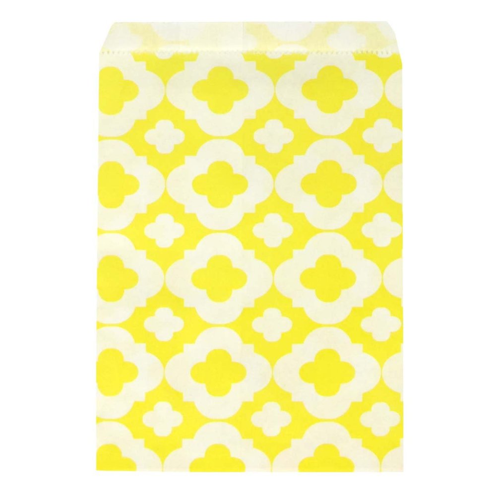 allydrew Clover Party Favor Gift Bags (25 Pieces), Yellow