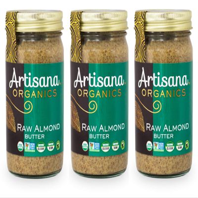 Artisana Organics Non GMO Raw Almond Butter, 14 oz (3 Pack)