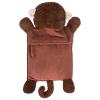 HomeTop Premium Classic Rubber Hot or Cold Water Bottle with Cute Stuffed Monkey Cover (2 Liters, Brown Monkey) view 3
