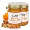 Big Spoon Roasters Maple Cinnamon Peanut & Pecan Butter - Low Sugar Peanut Butter - Creamy Peanut Butter w/Maple Syrup, Organic Peanuts & Pecans - Keto, Vegan, Palm Free Maple Nut Butter - 26 Ounces view 1