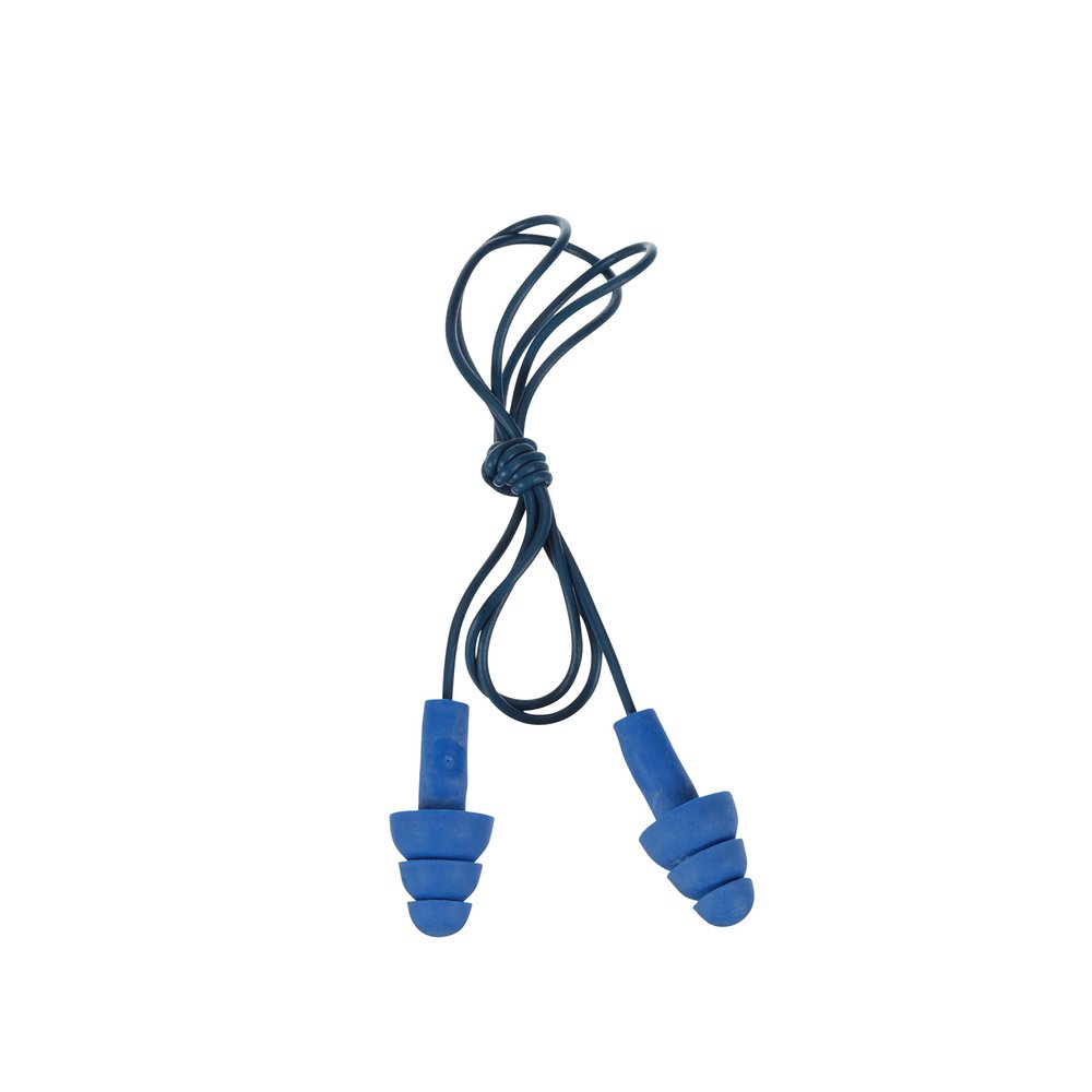 3M E-A-R UltraFit Earplugs 340-4007, Metal Detectable, Corded, Poly Bag, 100 Pair/Carton