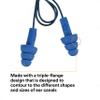 3M E-A-R UltraFit Earplugs 340-4007, Metal Detectable, Corded, Poly Bag, 100 Pair/Carton view 4