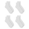 Dr. Scholl's Men's 4 Pack Diabetic and Circulatory Non Binding Ankle Socks, White, Shoe Size: 13-15 view 3