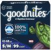 Goodnites Boys' Bedwetting Underwear, Size S/M (43-68 lbs), 99 Ct (3 Packs of 33), Packaging May Vary view 1